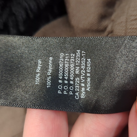 Aritzia Talula taupe / olive strapless jumpsuit - Picture 7 of 9